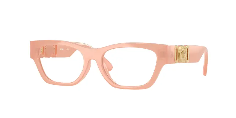 Versace Bambino VK3008U  5497 Montature da vista Iniettato Rosa Trasparente Rotonda Normale
