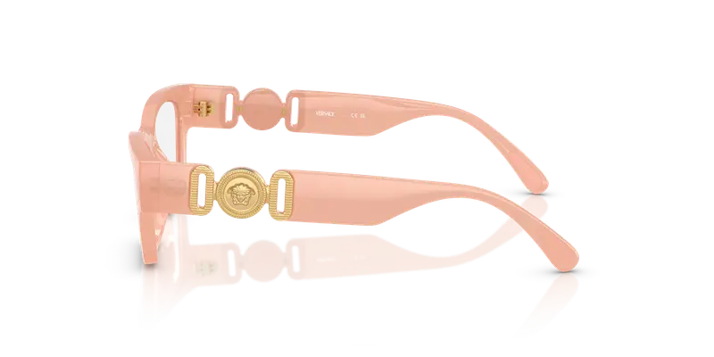 Versace Bambino VK3008U 5497 Montature da vista Iniettato Rosa Trasparente Rotonda Normale miniatura 3