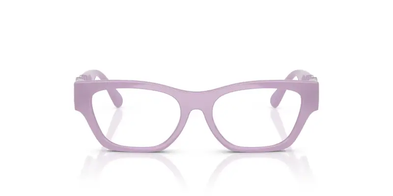 Bambino VK3008U 5506 Montature da vista Iniettato Viola Trasparente Rotonda Normale miniatura 3