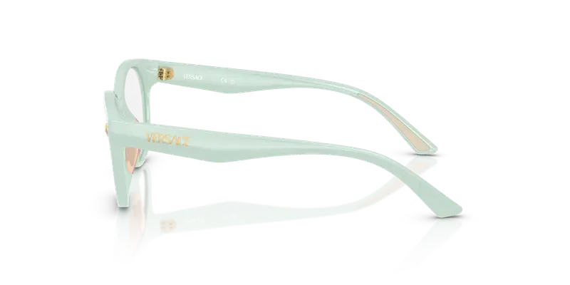 Versace Bambino VK3009U 5505 Montature da vista Iniettato Blu Trasparente Rotonda Normale miniatura 3