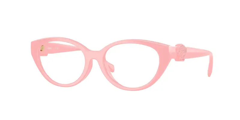 Versace Bambino VK3010U  5452 Montature da vista Iniettato Rosa Trasparente Cat Eye Normale