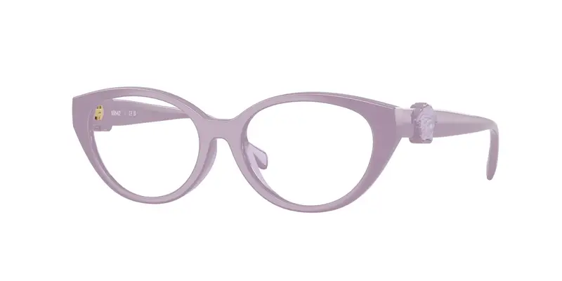 Versace Bambino VK3010U  5526 Montature da vista Iniettato Viola Trasparente Cat Eye Normale