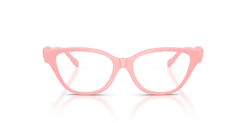 Versace Bambino VK3011U 5452 Montature da vista Iniettato Rosa Trasparente Cat Eye Normale miniatura 2