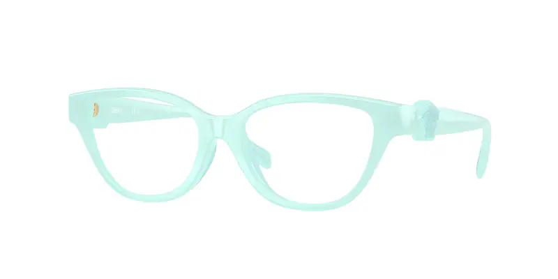 Versace Bambino VK3011U  5528 Montature da vista Iniettato Blu Trasparente Cat Eye Normale