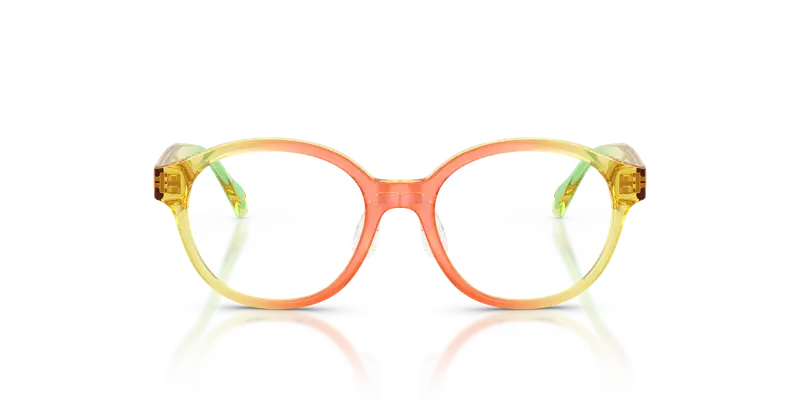 Versace Bambino VK3012 5530 Montature da vista Iniettato Giallo Trasparente Rotonda Normale miniatura 2