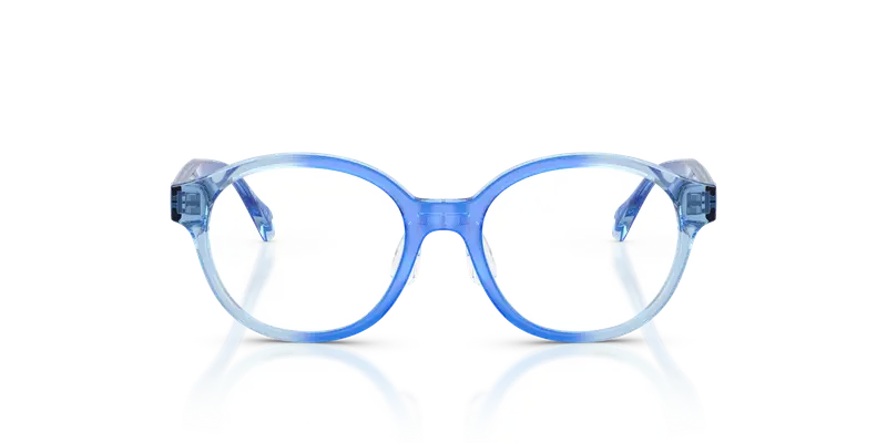 Versace Bambino VK3012 5532 Montature da vista Iniettato Blu Trasparente Rotonda Normale miniatura 2