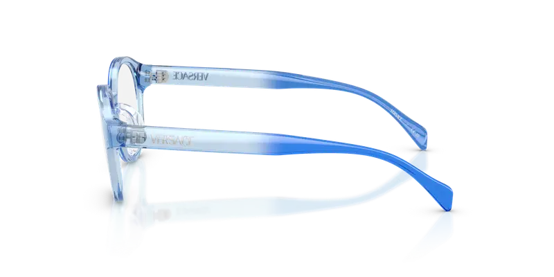 Versace Bambino VK3012 5532 Montature da vista Iniettato Blu Trasparente Rotonda Normale miniatura 3