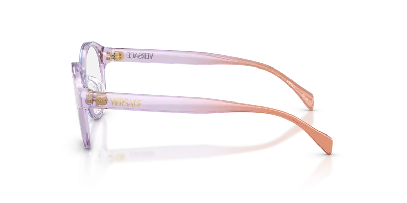 Versace Bambino VK3012 5534 Montature da vista Iniettato Blu Trasparente Rotonda Normale miniatura 3