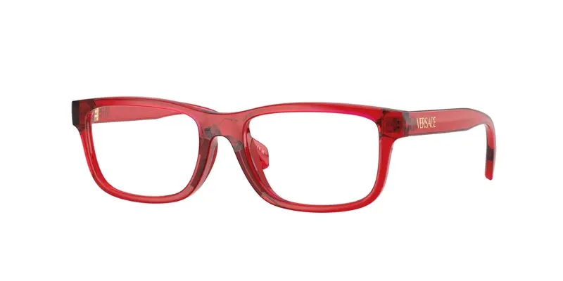 Versace Bambino VK3013U  5533 Montature da vista Iniettato Rosso Trasparente Squadrata Normale