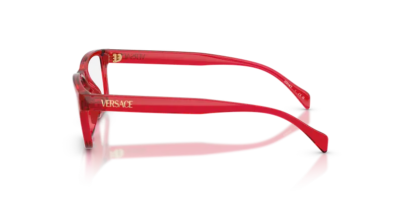 Versace Bambino VK3013U 5533 Montature da vista Iniettato Rosso Trasparente Squadrata Normale miniatura 3