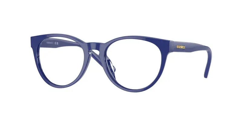 Versace Bambino VK3321U 5294 Montature da vista Acetato Blu Trasparente Pantos Normale