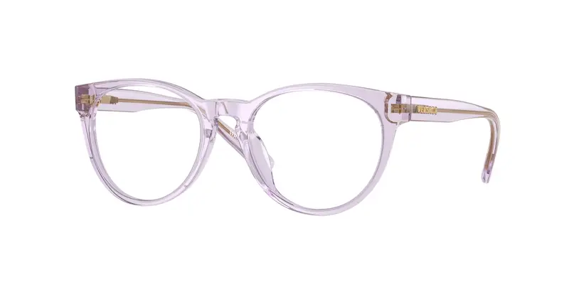 Versace Bambino VK3321U 5372 Montature da vista Acetato Rosa Trasparente Pantos Normale