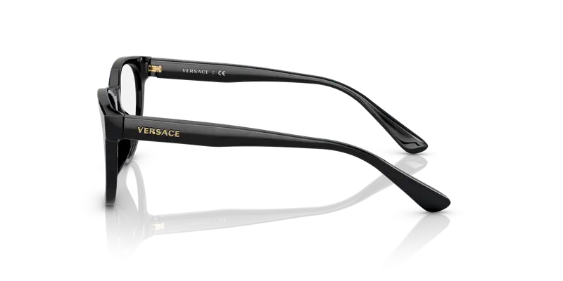 Versace Bambino VK3321U GB1 Montature da vista Acetato Nero Trasparente Pantos Normale miniatura 3