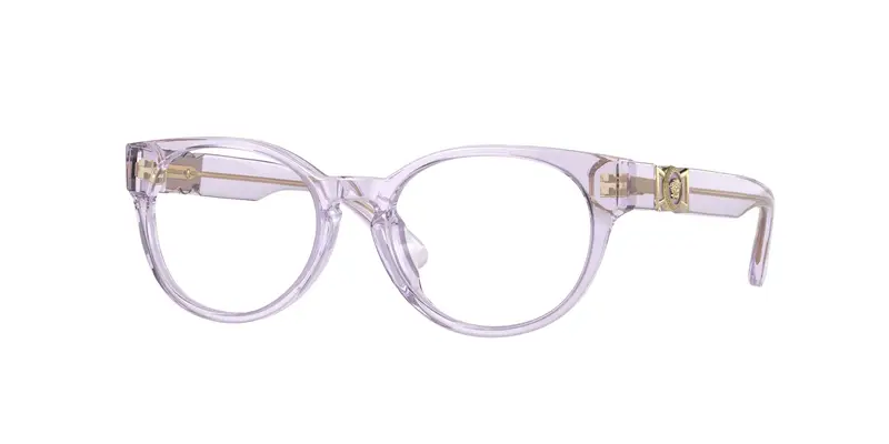 Versace Bambino VK3323U  5372 Montature da vista Acetato Rosa Trasparente Rotonda Normale