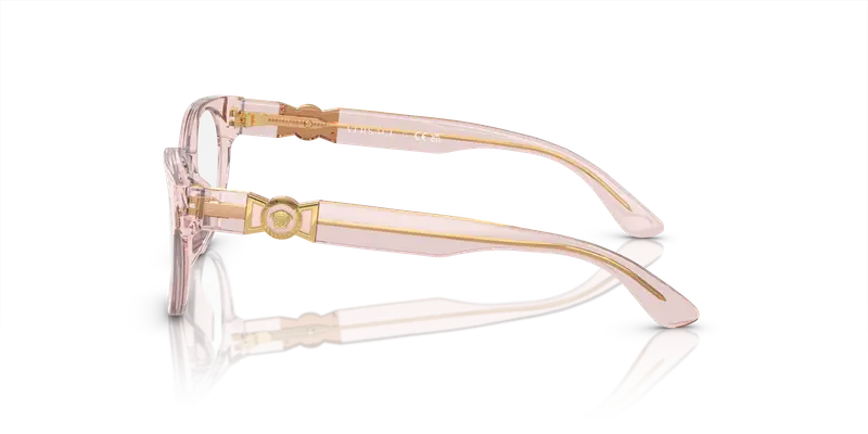 Versace Bambino VK3323U 5441 Montature da vista Acetato Rosa Trasparente Rotonda Normale miniatura 3