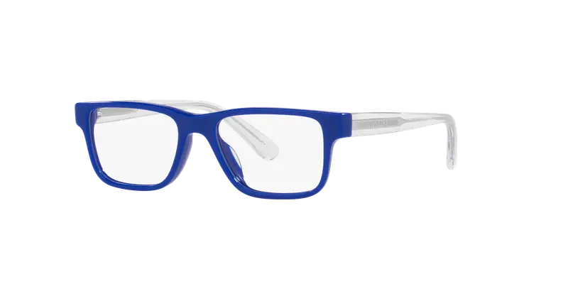 Versace Bambino VK3324U 5294 Montature da vista Acetato Blu Trasparente Squadrata Normale miniatura 2