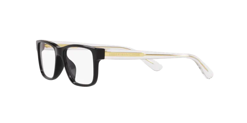 Versace Bambino VK3324U GB1 Montature da vista Acetato Nero Trasparente Squadrata Normale miniatura 3