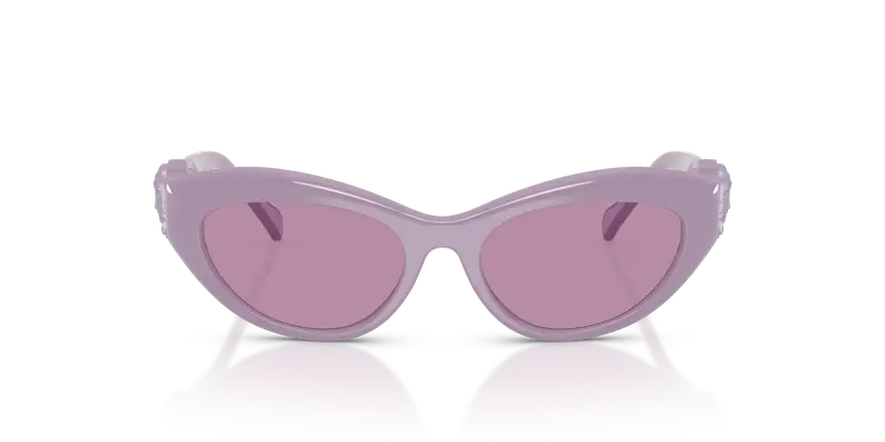 Versace Bambino VK4005U 5526AK Occhiali da sole Iniettato Viola Viola Cat Eye Normale miniatura 2