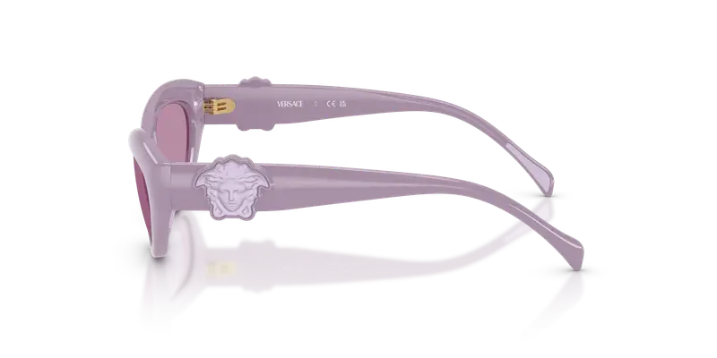 Versace Bambino VK4005U 5526AK Occhiali da sole Iniettato Viola Viola Cat Eye Normale miniatura 3