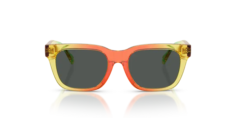 Versace Bambino VK4006U 553087 Occhiali da sole Iniettato Giallo Grigio Squadrata Normale miniatura 2