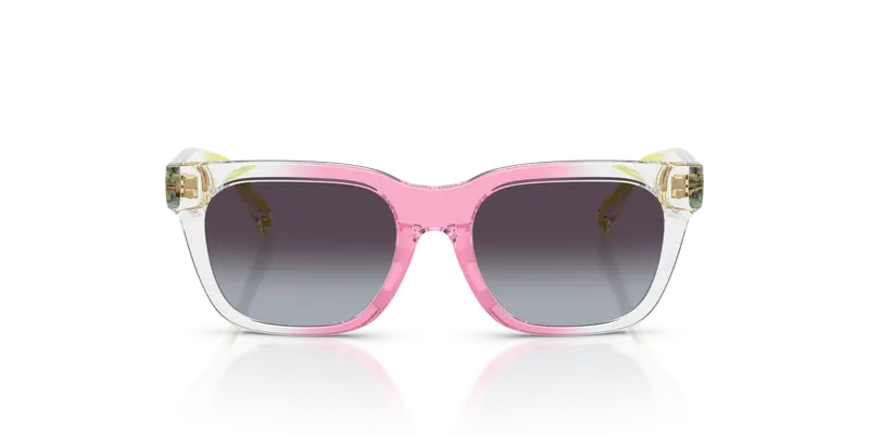 Versace Bambino VK4006U 55318G Occhiali da sole Iniettato Blu Grigio Squadrata Normale Sfumato miniatura 2