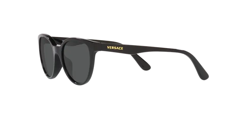 Versace Bambino VK4427U GB1/87 Occhiali da sole Acetato Nero Grigio Pantos Normale miniatura 3