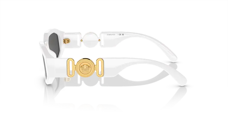 Versace Bambino VK4429U 314/87 Occhiali da sole Acetato Bianco Grigio Geometrica Normale miniatura 3