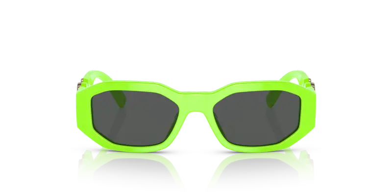 Versace Bambino VK4429U 536987 Occhiali da sole Acetato Verde Grigio Geometrica Normale miniatura 2