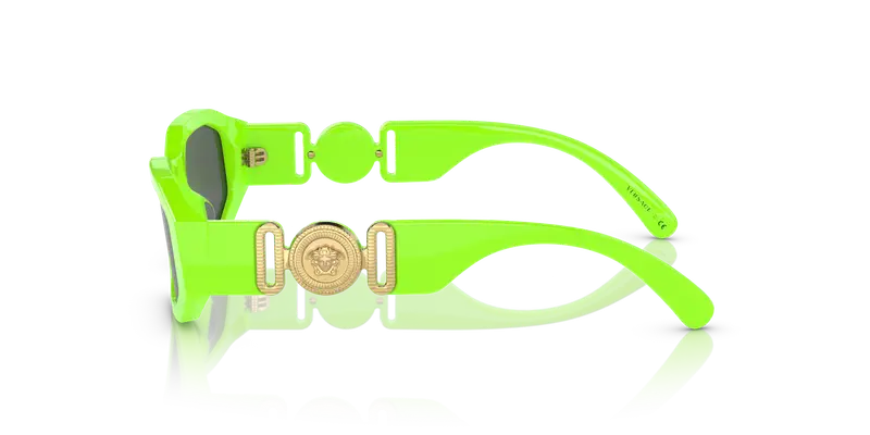 Versace Bambino VK4429U 536987 Occhiali da sole Acetato Verde Grigio Geometrica Normale miniatura 3