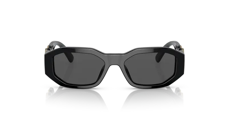 Versace Bambino VK4429U GB1/87 Occhiali da sole Acetato Nero Grigio Geometrica Normale miniatura 2