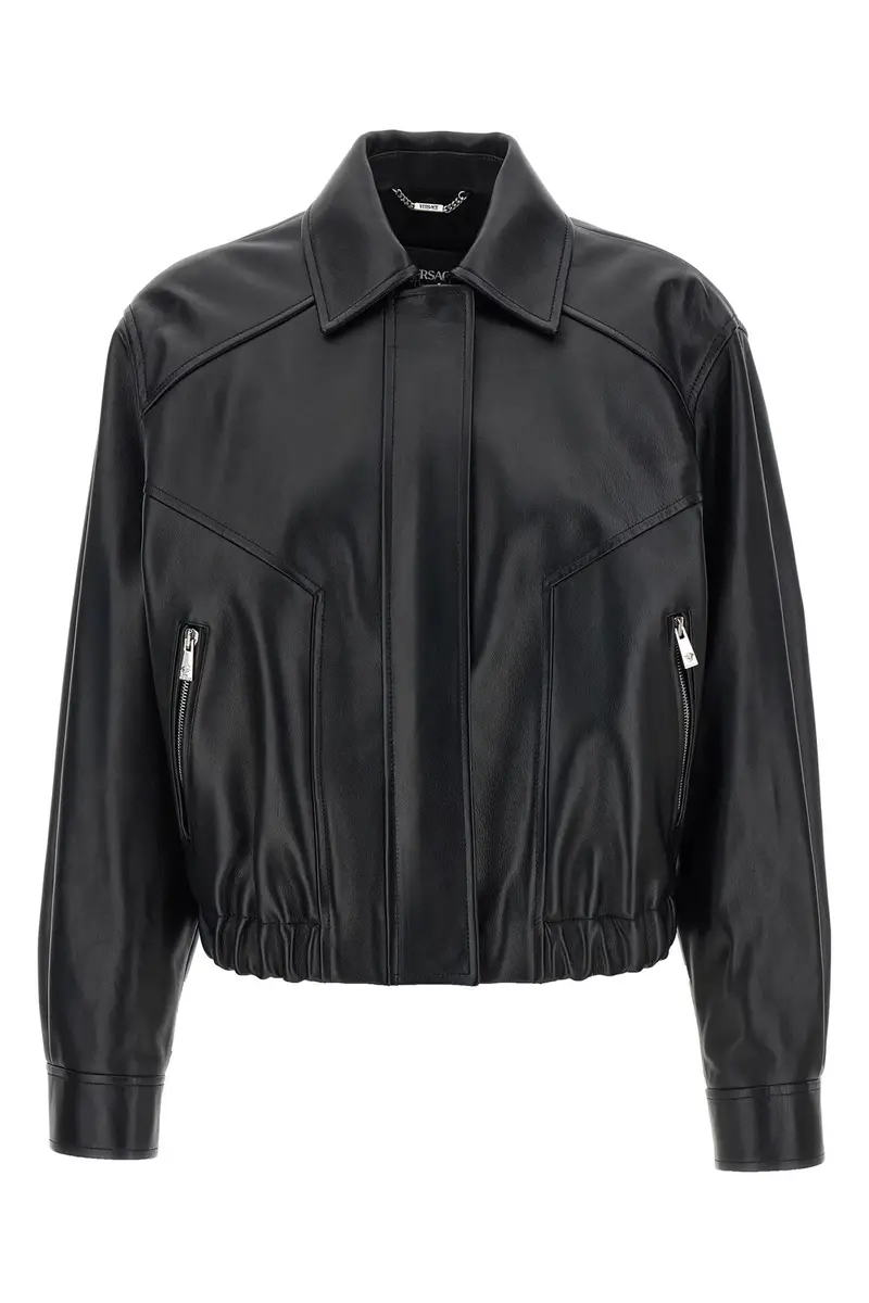 Versace Blouson in Pelle Nero