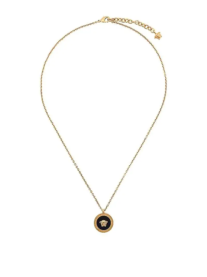 Ciondolo con medusa color oro Verde