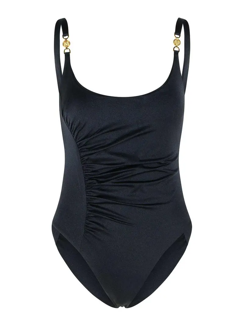 Costume da bagno nero in misto poliammide