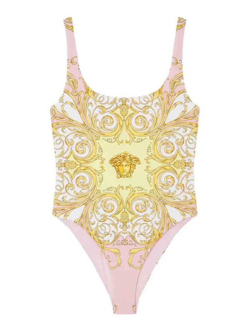 Costume da bagno stampato Giallo