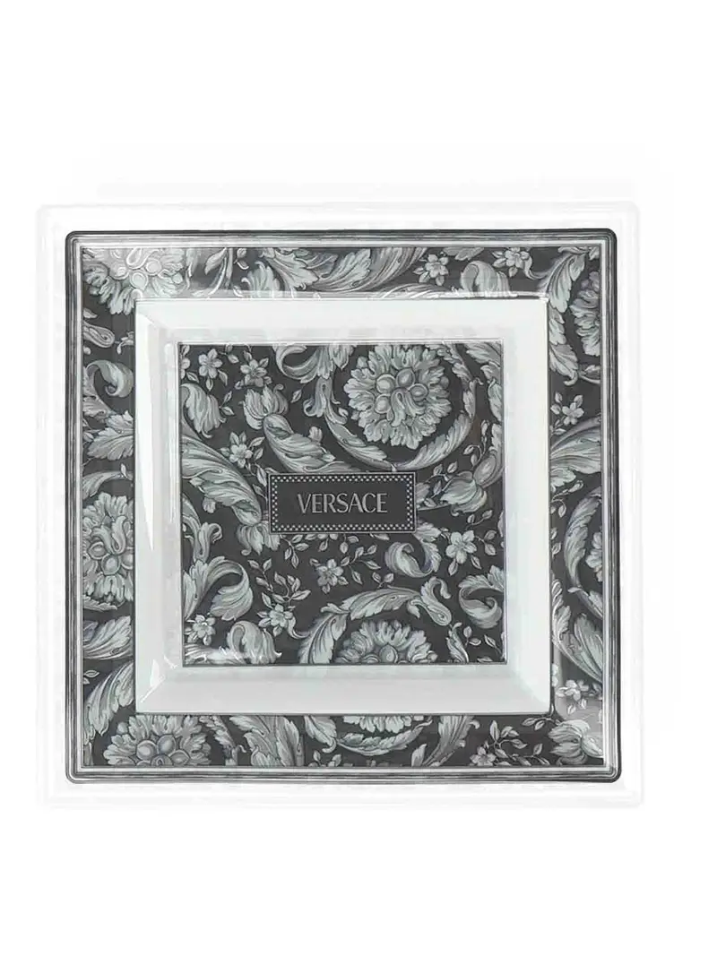 Decorative Serving Plate Barocco Grigio