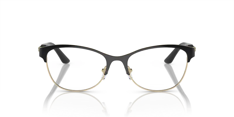 Versace Donna VE1233Q 1366 Montature da vista Metallo Nero Trasparente Geometrica Normale miniatura 2