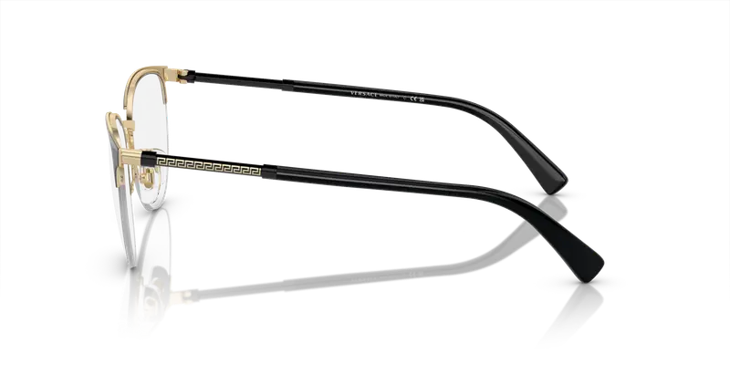 Versace Donna VE1247 1252 Montature da vista Metallo Nero Trasparente Pantos Normale miniatura 3