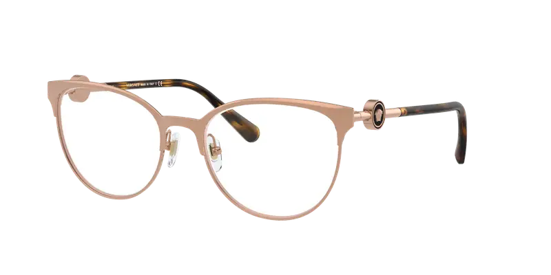 Versace Donna VE1271 1412 Montature da vista Metallo Rosa Trasparente Cat Eye Normale