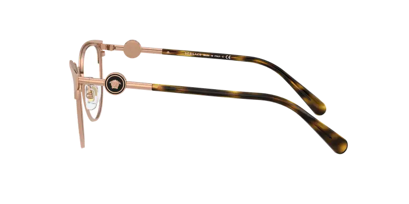 Versace Donna VE1271 1412 Montature da vista Metallo Rosa Trasparente Cat Eye Normale miniatura 2