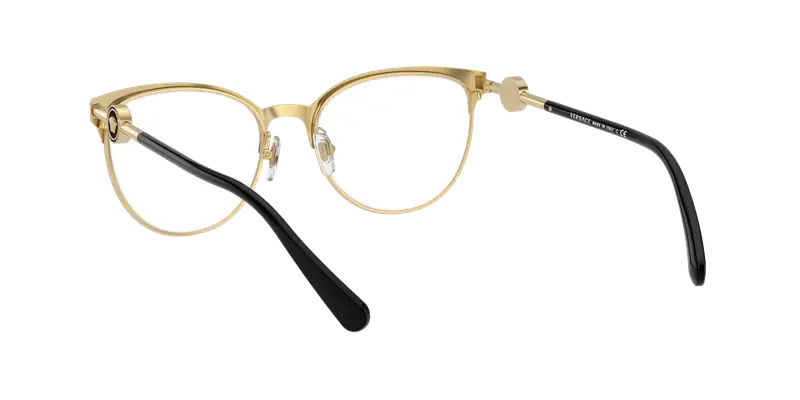 Versace Donna VE1271 1433 Montature da vista Metallo Nero Trasparente Cat Eye Normale miniatura 3