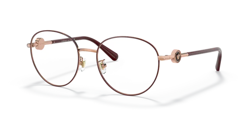 Versace Donna VE1273D 1467 Montature da vista Acciaio Oro Trasparente Pillow Normale miniatura 3