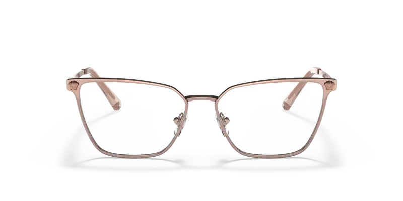 Versace Donna VE1275 1412 Montature da vista Acciaio Oro Trasparente Pillow Normale miniatura 2