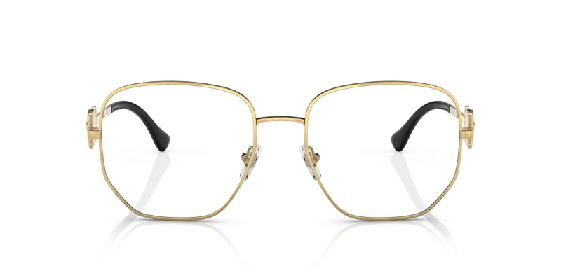 Versace Donna VE1283 1002 Montature da vista Metallo Oro Trasparente Geometrica Normale miniatura 2