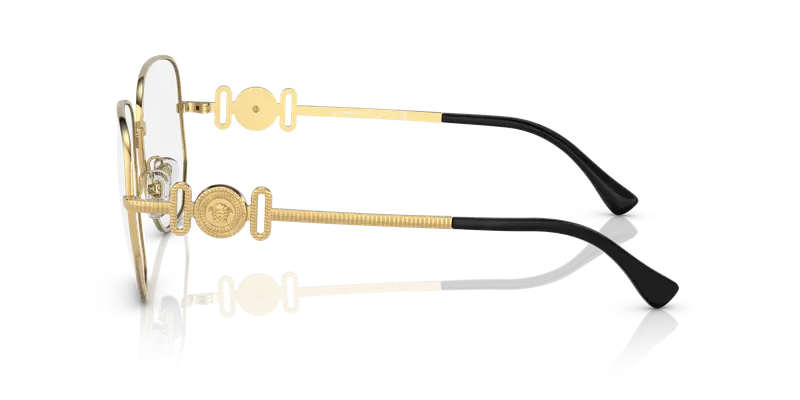 Versace Donna VE1283 1002 Montature da vista Metallo Oro Trasparente Geometrica Normale miniatura 3