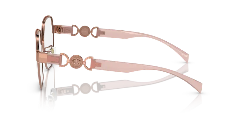 Versace Donna VE1291D 1412 Montature da vista Acciaio Oro Trasparente Squadrata Normale miniatura 3