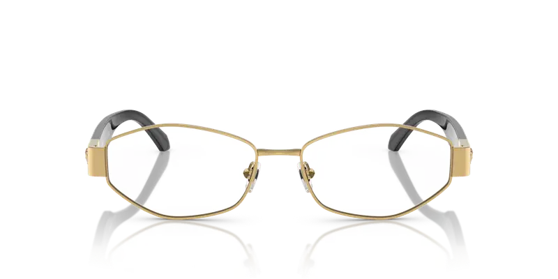 Versace Donna VE1298 1002 Montature da vista Metallo Oro Trasparente Geometrica Normale miniatura 2