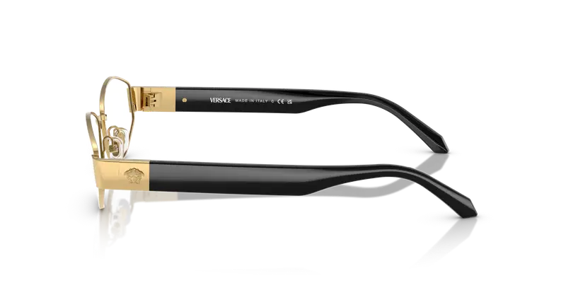 Versace Donna VE1298 1002 Montature da vista Metallo Oro Trasparente Geometrica Normale miniatura 3