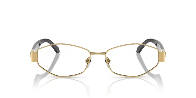 Donna VE1298 1002 Montature da vista Metallo Oro Trasparente Geometrica Normale miniatura 3