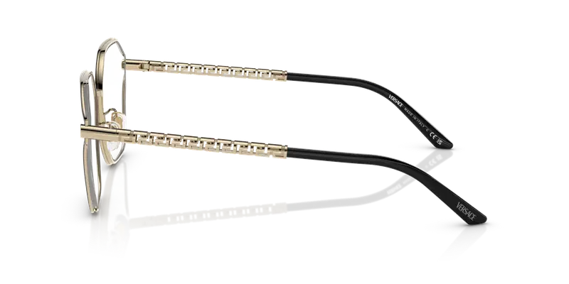 Versace Donna VE1299D 1425 Montature da vista Metallo Oro Trasparente Geometrica Normale miniatura 3