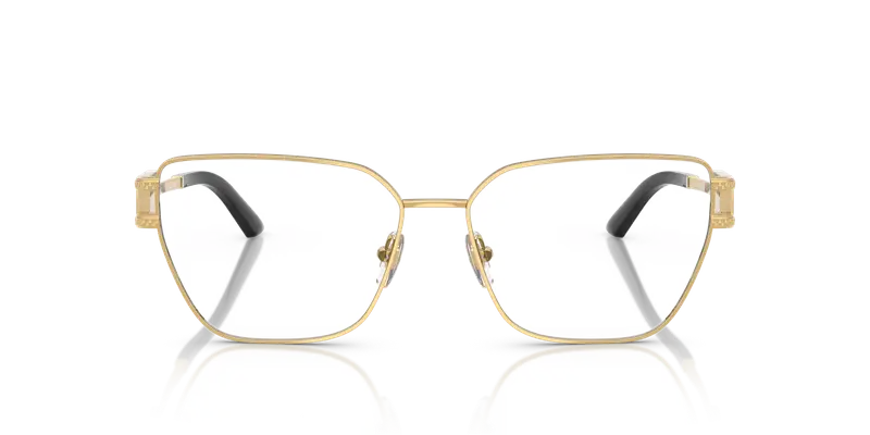 Versace Donna VE1301 1002 Montature da vista Acciaio Oro Trasparente Pillow Normale miniatura 2